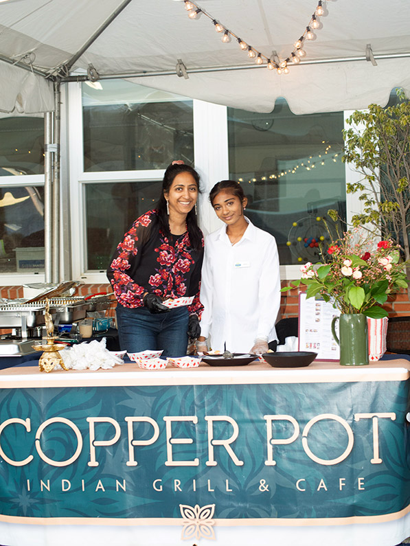 Copper Pot Indian food at Taste of the Bay, a Mariner's Main Event for St. Lawrence Martyr School, Redondo Beach