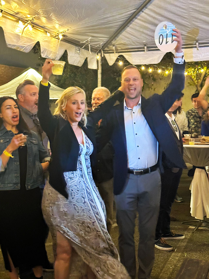 2023 live auction at Taste of the Bay to benefit St. Lawrence Martyr School, Redondo Beach
