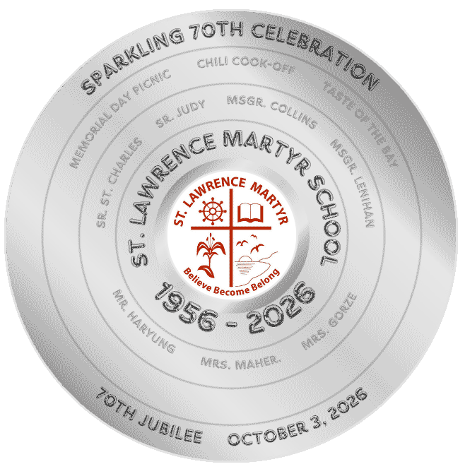 St. Lawrence Martyr School 70th Anniversary platinum record
